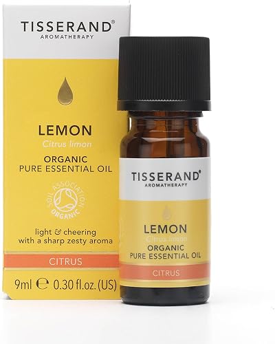Tisserand Lemon Organic Essential Oil 9ml - Massage Skin Diffuser 100% Pure
