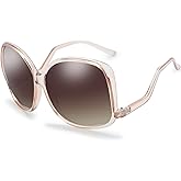 The Fresh Women's Oversized Square Jackie O Cat Eye Hybrid Butterfly Fashion Sunglasses - Exquisite Packaging