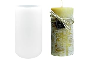 ZAKVOOR Cylinder Silicone Candle Molds for Candle Making, Pillar Resin Casting Moulds for Resin Soap Flower Insect Specimen Wax Making Polymer Clay DIY Craft