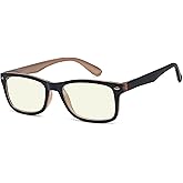 Eyekepper Computer Reading Glasses,UV Protection,Anti Glare,Anti-Reflective Computer Readers (Black Brown,+0.75)