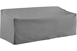 Crosley Furniture Patio Furniture Covers, Waterproof Outdoor Sofa Cover for Backyard, Deck, Gray