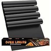 Oven Liners for Bottom, Large Thick Heavy Duty 100% Non-stick Reusable Teflon Mat, Baking Mat for Electric, Gas, Toaster Ovens, Grills, Kitchen Friendly Cooking Accessory (16.25x23)