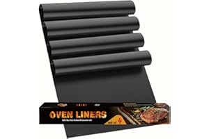 Oven Liners for Bottom, Large Thick Heavy Duty 100% Non-stick Reusable Teflon Mat, Baking Mat for Electric, Gas, Toaster Oven