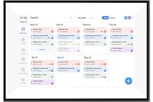 Cryfokt 10.1 Inch Smart Digital Calendar, Touch Screen Home Interactive Electron Calender with Chore Chart Meal Plan, Family 