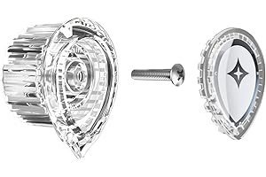 KOOTESDAY Shower Faucet Handle Replacement Kit 100710, Compatible with Moen Posi-Temp Valve, Easy-to-Install Shower Knob, Complete Kit, Built to Last, Seamless Fit - Clear Acrylic