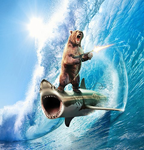 Bear & Shark Shower Curtain - Image 4