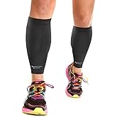 Rehabilitation Advantage Copper Infused Calf & Shin Compression Sleeves, Pair, Large