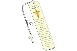 Baptism Gifts for Girl Women, Christening Gifts for Boys, Catholic Bookmarks for Kids, Easter Basket Stuffers, Confirmation G