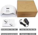 LKE UV LED Nail Lamp Dryer Gel Polish Curing Light 4 Timers Auto Sensor White view 9