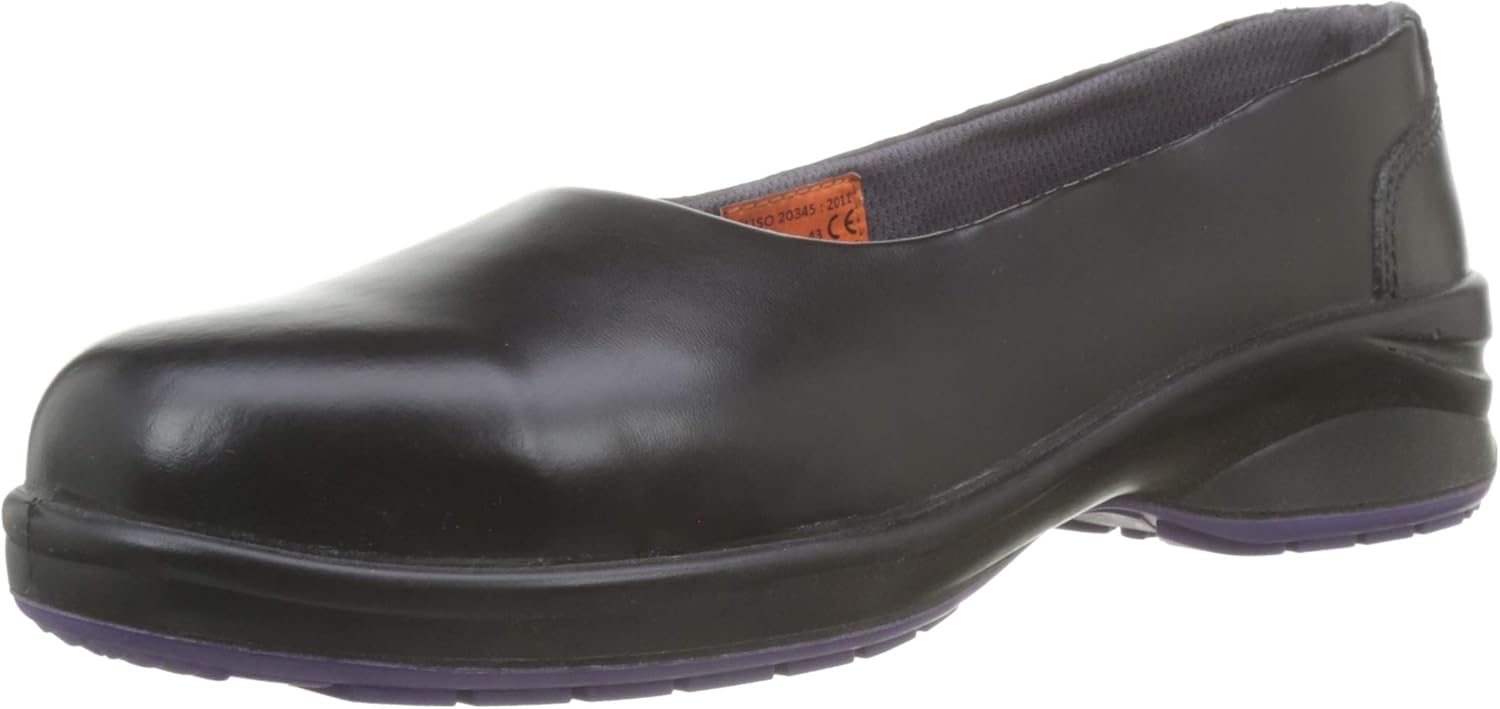 ladies black safety shoes