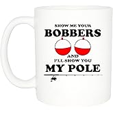 Rogue River Tactical Coffee Mug Bobbers Funny Fishing Novelty Cup Gift For Men, Dad, Grandpa and Fisherman