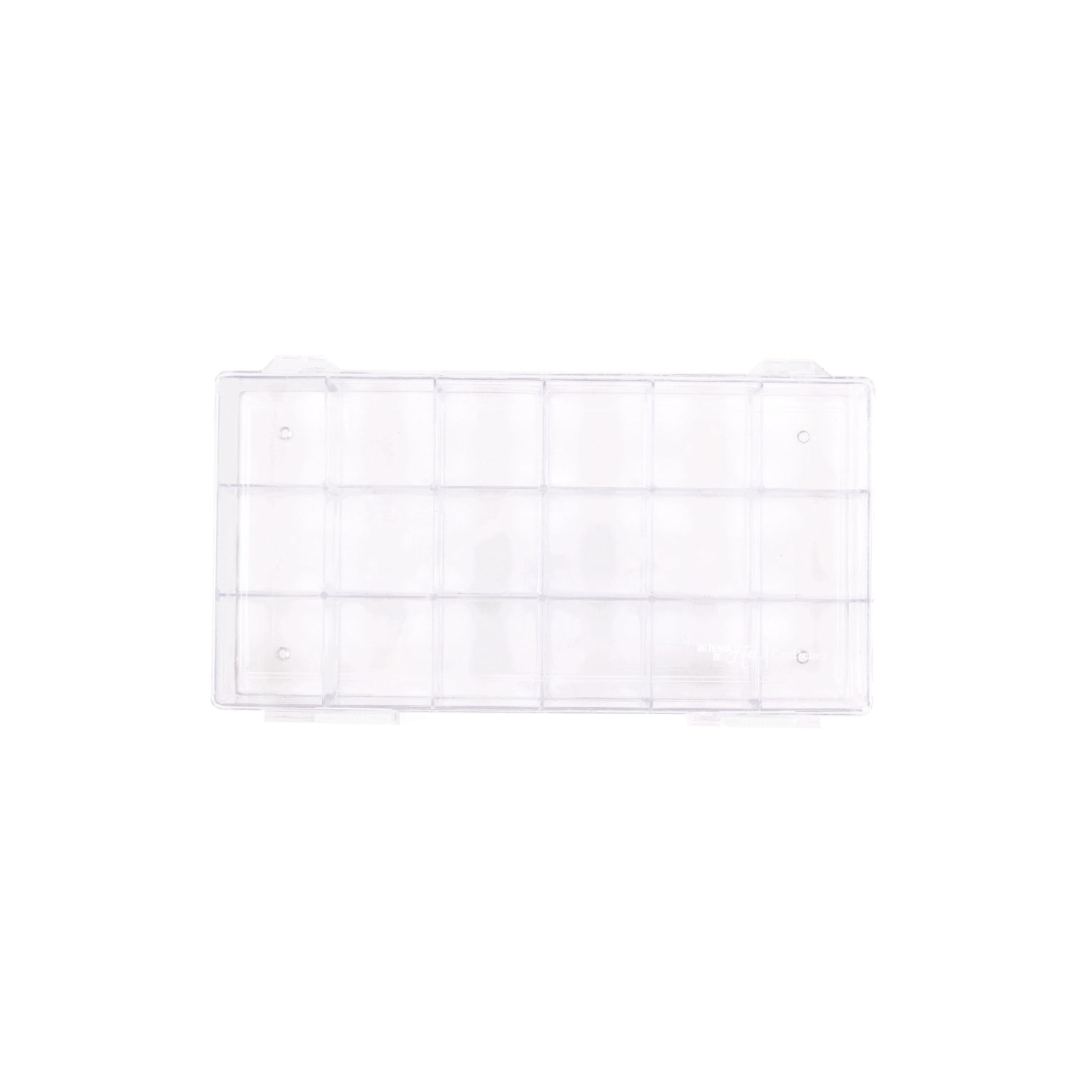 Craftelier - Organization and Storage Box with 18 Compartments for Storing Accessories and Materials of Scrapbooking and Crafts | Size Approx. 28.8 x 11.5 x 3 cm (8.19" x 4.53" x 1.18")