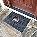 FANMATS - 11395 NCAA Ohio State University Buckeyes Vinyl Door Mat Black 19