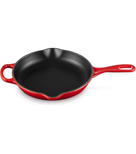 調理器具 LE CREUSET : SKILLET 16cm CHERRY RED Le Creuset 16 cm Iron Handle Skillet, Cherry : Amazon.ca: Home