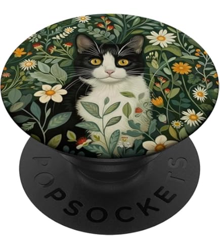 Amazon.com: Tuxedo Black White Cat PopSockets Standard PopGrip
