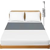 ConBlom Grounding Bed Sheet with Grounding Cord, Earthing Sheets 10% Silver Fiber & 90% Organic Cotton, for Improving Sleep, 