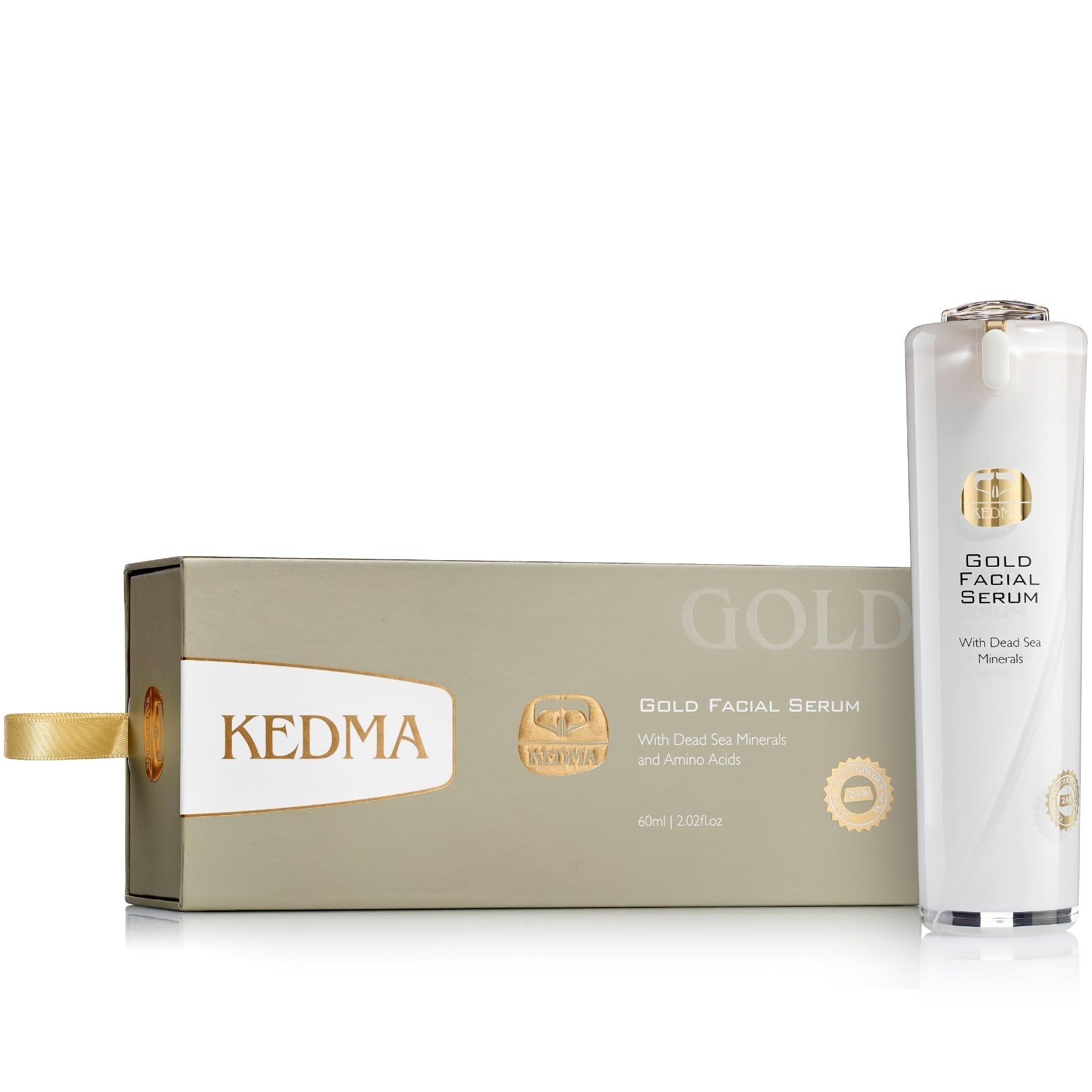 Kedma - Facial Serum with 24K Gold, Q10, and Multivitamins - Firming and Anti-Aging - 60ml