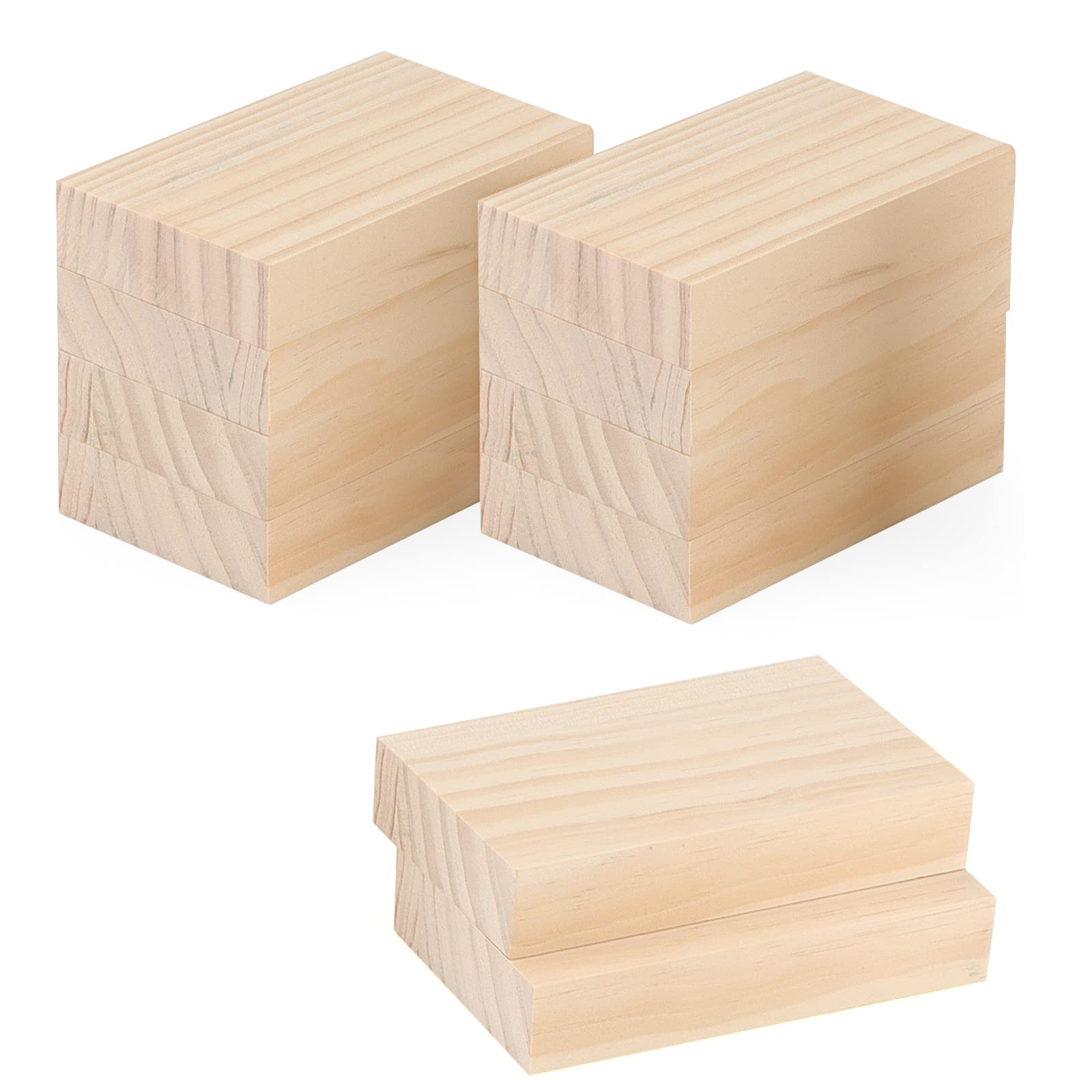 Photo 1 of LEXININ 10 PCS Unfinished Wood Blocks, 5 x 3 x 1 Inch Wooden Cubes, Whittling Blocks for Crafts, DIY Projects, Carving