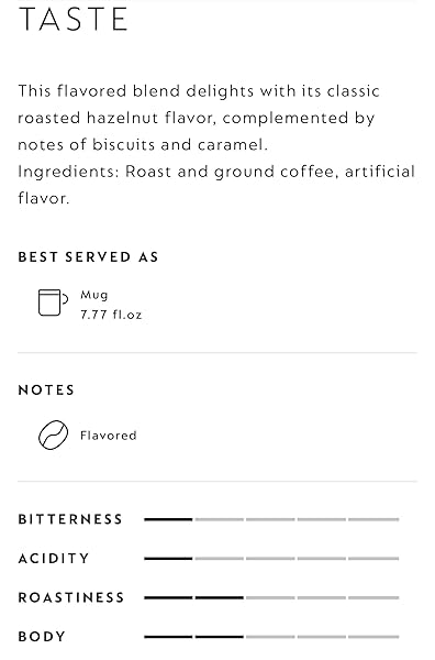 NESPRESSO VERTUO ROASTED HAZELNUT COFFEE