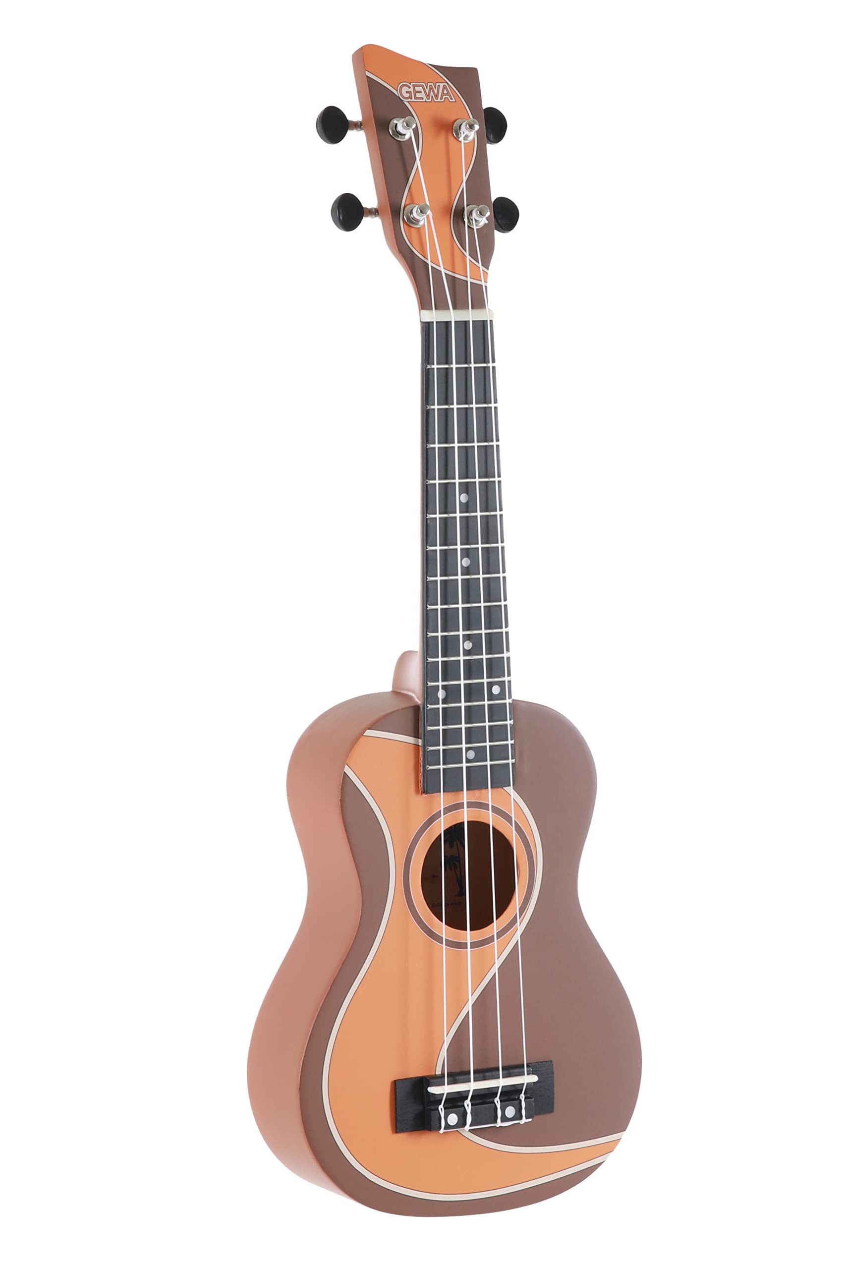 GEWA Sopran ukulele Manoa W-SO-BR Sopran Muddy Roads with Gig Bag