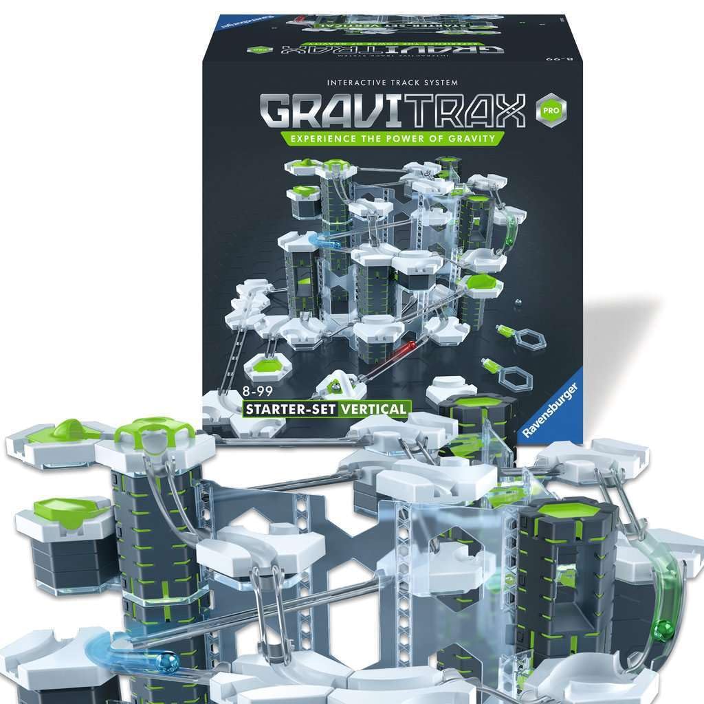 Ravensburger GraviTrax PRO Vertical Starter Set - Gravity & Magnetic Marble Game - Challenging STEM Toy for Kids - Brain-Building, Educational Gift - Critical Thinking & Problem Solving - Age 8+