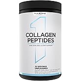 Rule 1 Collagen Peptides Powder - Hydrolyzed Bovine Collagen, Hyaluronic Acid, and Vitamin C. Supports Hair, Skin, & Nails (25 Servings, Unflavored)