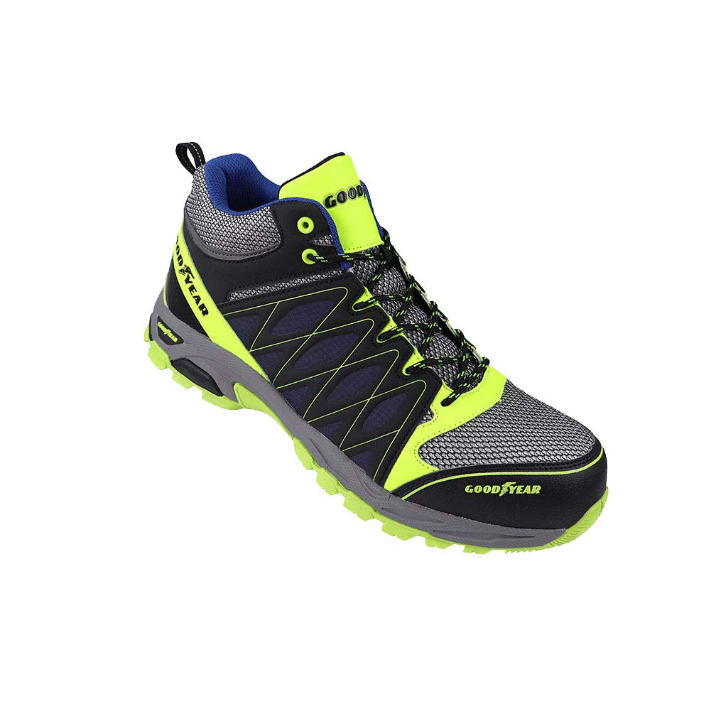 Goodyear Men's Metal Free Composite Toe & Midsole Protection S1P SRA HRO Safety Boots, Multicolor, 12 UK, Green Blue - Image 4