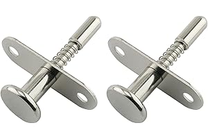 HJGarden 2PCS Stainless Steel Plunger Latches Spring-Loaded Spring Latch