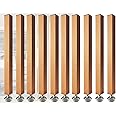 Wood Slat Room Dividers Floor to Ceiling, 8 7 6 5 4 3 Feet Tall Wall Partition Screen Post for Office, Stairway, Lofts and Porch, Modern Living Room Decorative Panel(10 Pack,175cm/68.8in/5.74ft)