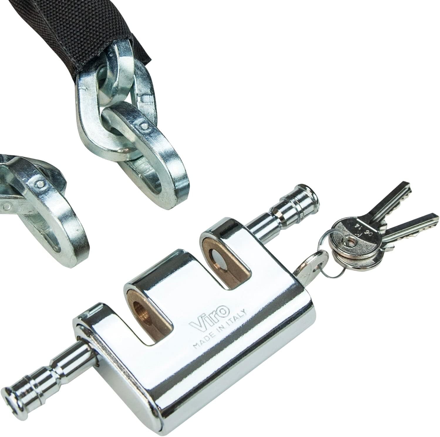 VULCAN Security Chain and Lock Kit - Premium Case-Hardened - 5/16 Inch x 3 Foot Chain Cannot Be Cut with Bolt Cutters or Hand Tools: Automotive