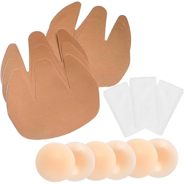 Lift And Support Nipple Covers Snqqmtt Silicone Nipple Covers - 2 Pairs  Reusable Self-Adhesive Pasties, Lift & Support For Backless Dresses Boob  Tape