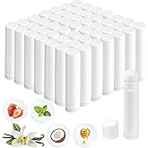 Lip Balm Bulk Unlabeled 50 Pack, Natural Lip Balms Set Gifts For Women, Custom Party Favors Appreciation Christmas Gift For Coworkers, Ideal For Weddings, Birthday, Baby Showers- 5 Flavors