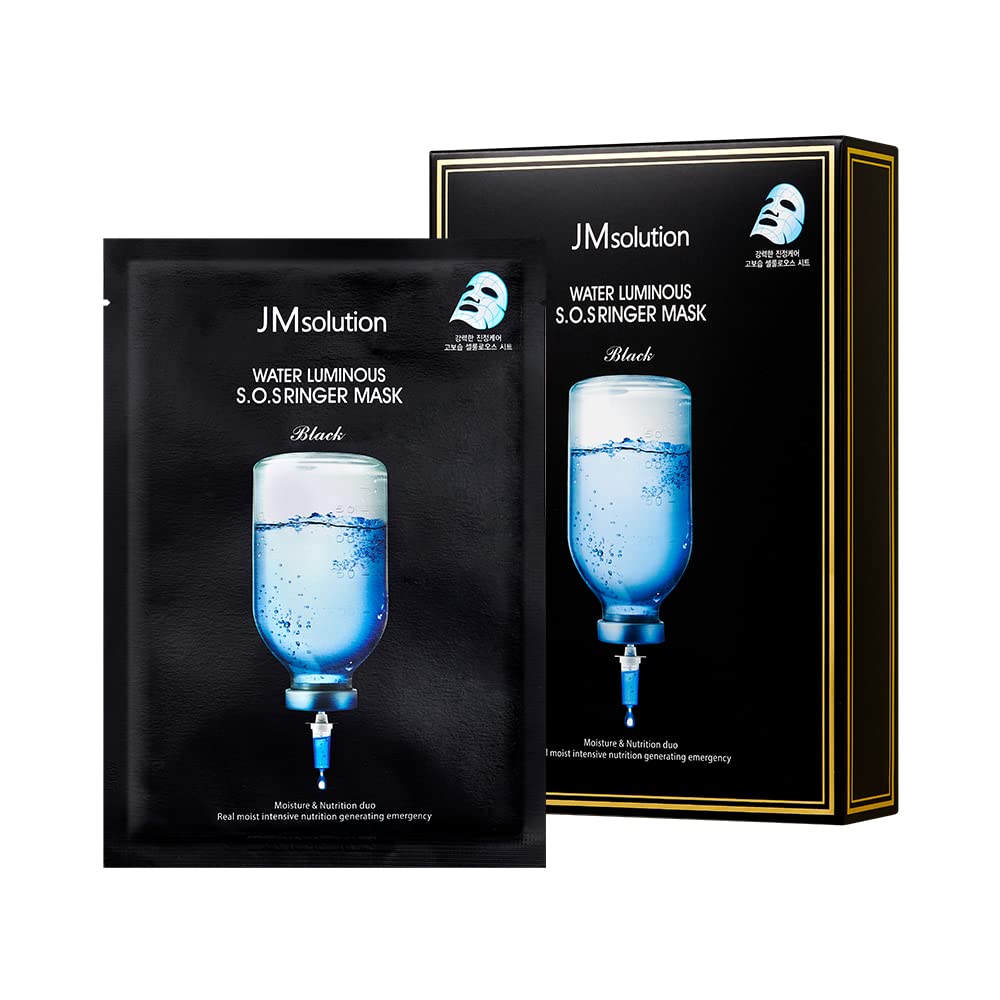 JMsolution Water Luminous S.O.S Ringer Mask Black