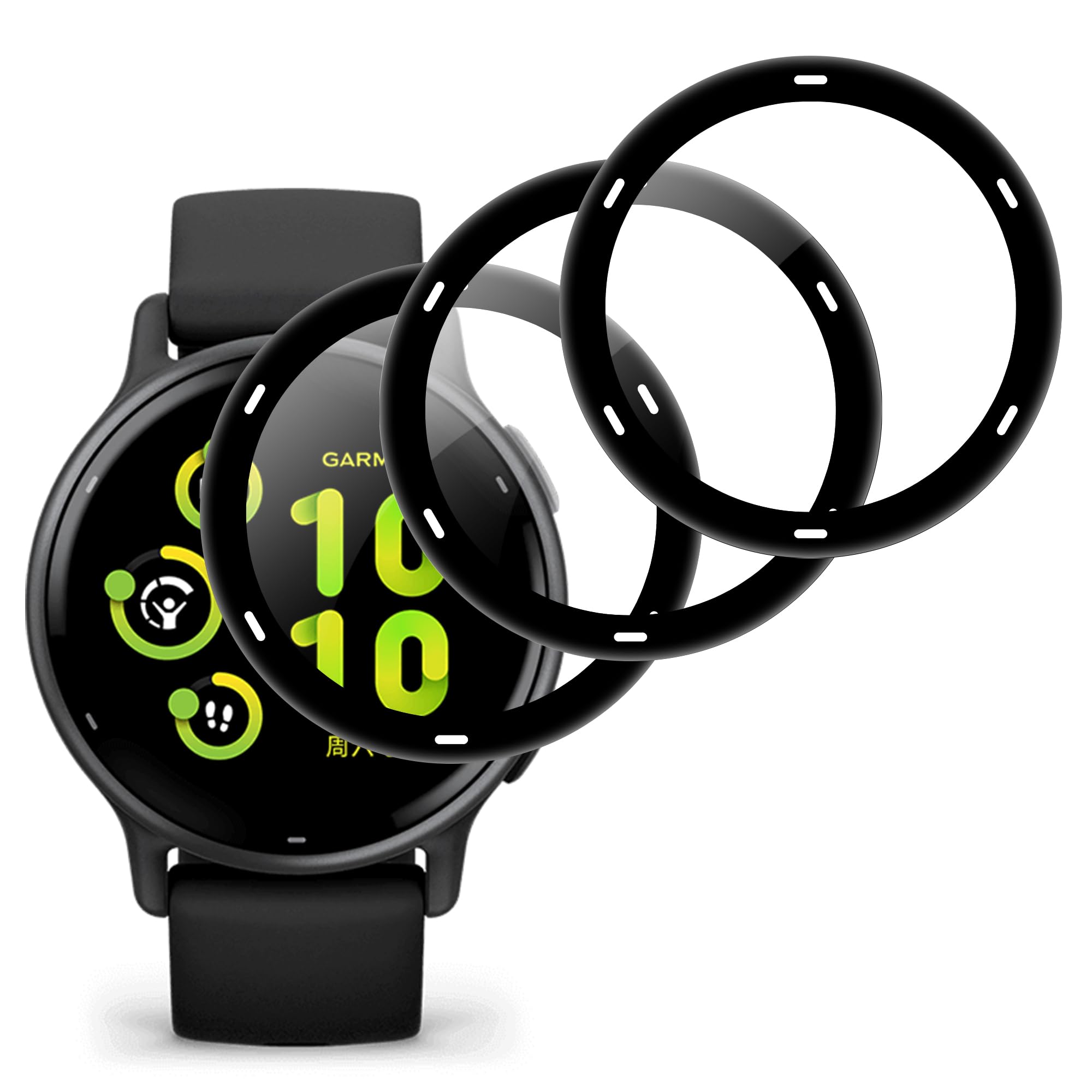 Lemxiee 3 Pack Film for Garmin Vivoactive 5 Screen Protector,HD Full screen coverage High-Definition Soft TPU (NOT Glass) 3D Film for Garmin Vivoactive 5 42mm