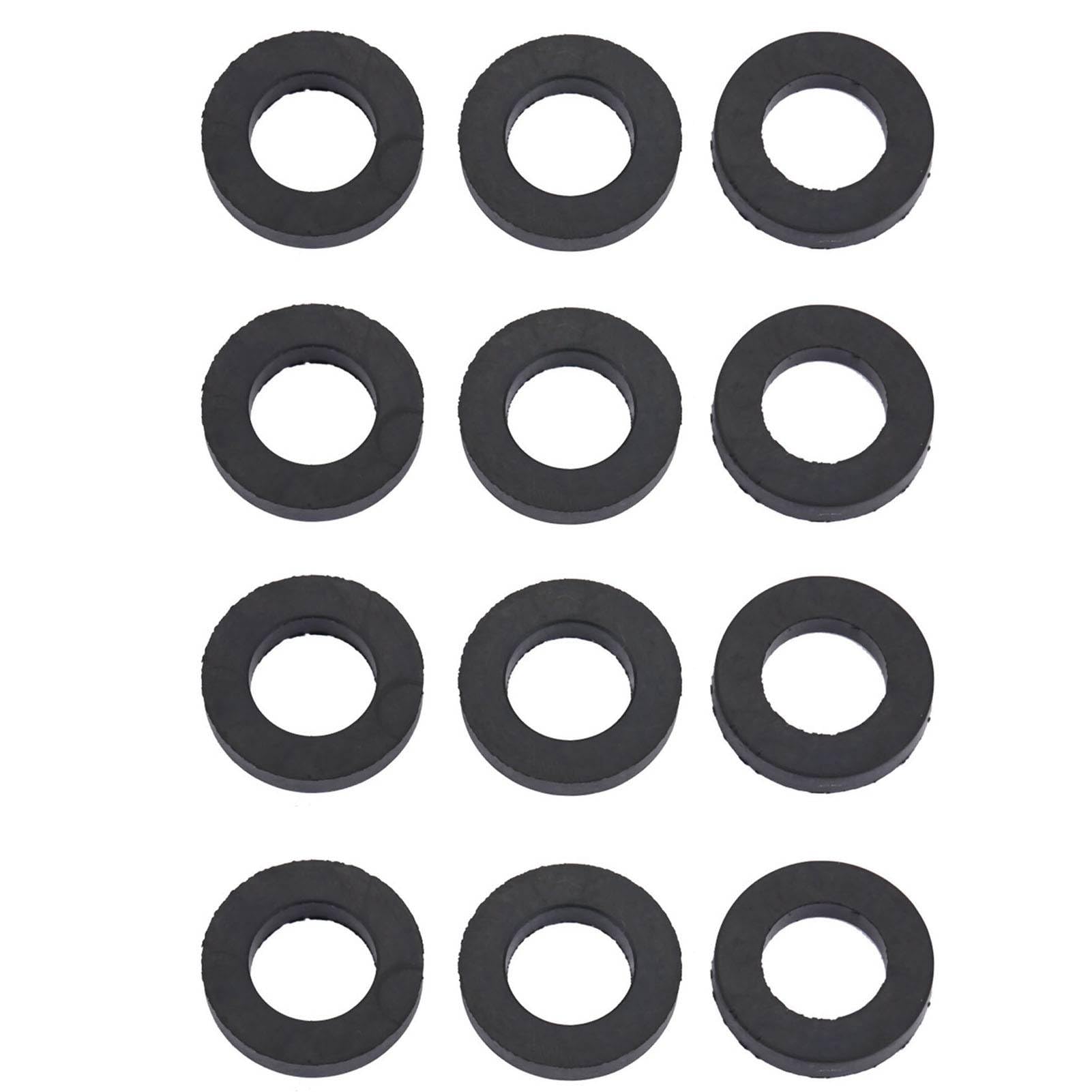 Ejoyous 12pcs Rubber Washers, Sealing Rings Hose Rubber Faucet Connector Washers for Water Hose Faucet Connecting (1/2)