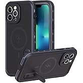 Magnetic Case for iPhone 13 Pro Max with Mag-Safe Charging,Waterproof with Kickstand Built-in Screen Protector Military Grade Drop Tested Rugged Shockproof for Apple iPhone 13 Promax