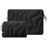 tomtoc 360 Protective Puffy Laptop Sleeve Kit for 14-inch MacBook Pro M4/M3/M2/M1 Pro/Max A3112 A3401 A3185 A2992 A2918, Quil