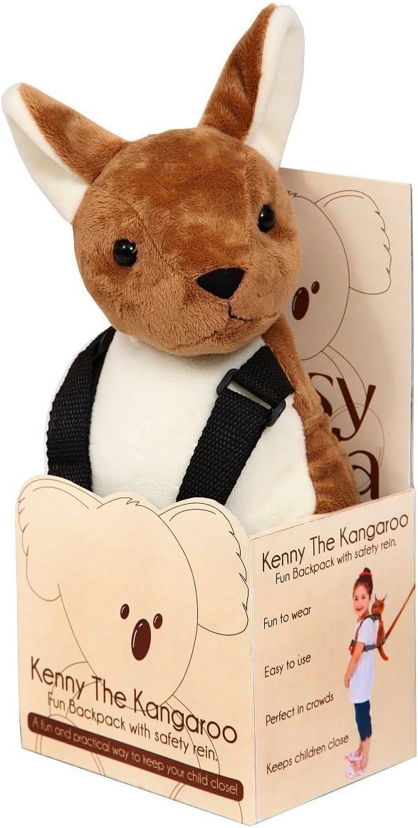 Goldbug Pipsy Koala Kangaroo Backpack Safety Harness and Rein Brown
