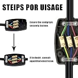 Fizzix 3 Terminal Electrical Junction Box Flex Connectors 2 Pack 13A 250V Cable view 3