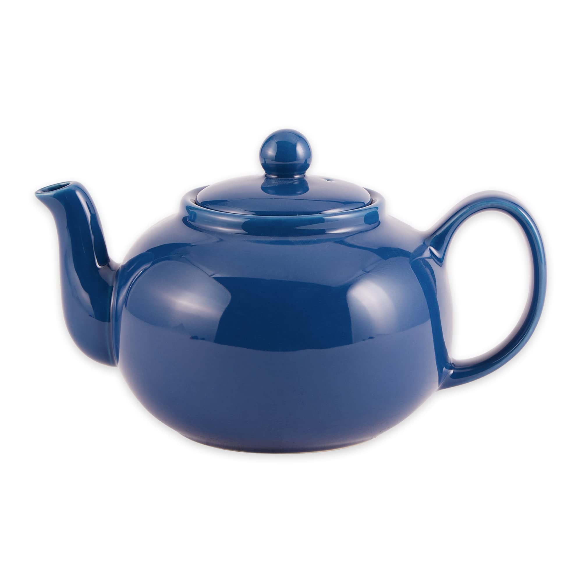 Photo 1 of RSVP International Stoneware Teapot Collection, Microwave and Dishwasher Safe, 42 oz, Light Blue