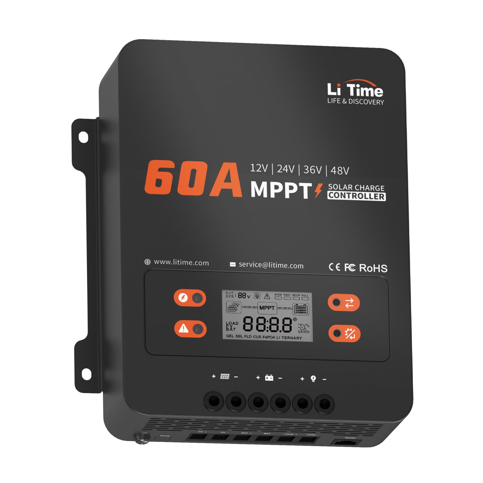 LiTime 60 Amp MPPT 12V/24V/48V Solar Charge