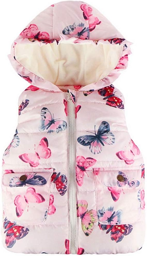 ARAUS Baby Girl Gilet Kids Zipper Sleeveless Waistcoat Autumn Winter