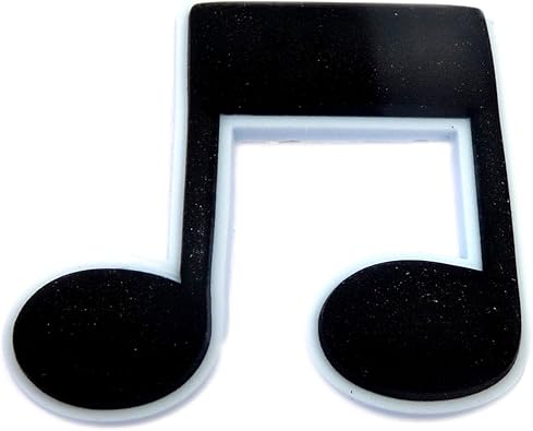 music note croc charm