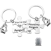 Nekoki Valentine's Day Gifts for Couples You're My Penguin I Found My Penguin Keychain Anniversary Wedding Gift Couple Keychain Gifts for Boyfriend Girlfriend Christmas Birthday Gift