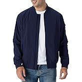 Rdruko Men's Lightweight Bomber Jacket Causal Fashion Stylish Windbreaker Light Jacket