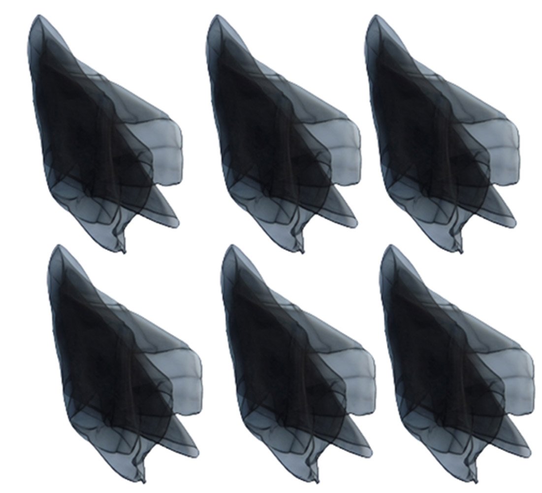 Hoerev Pack of 6 Aapprox. 40cm x 40cm Dancing Juggling Scarves