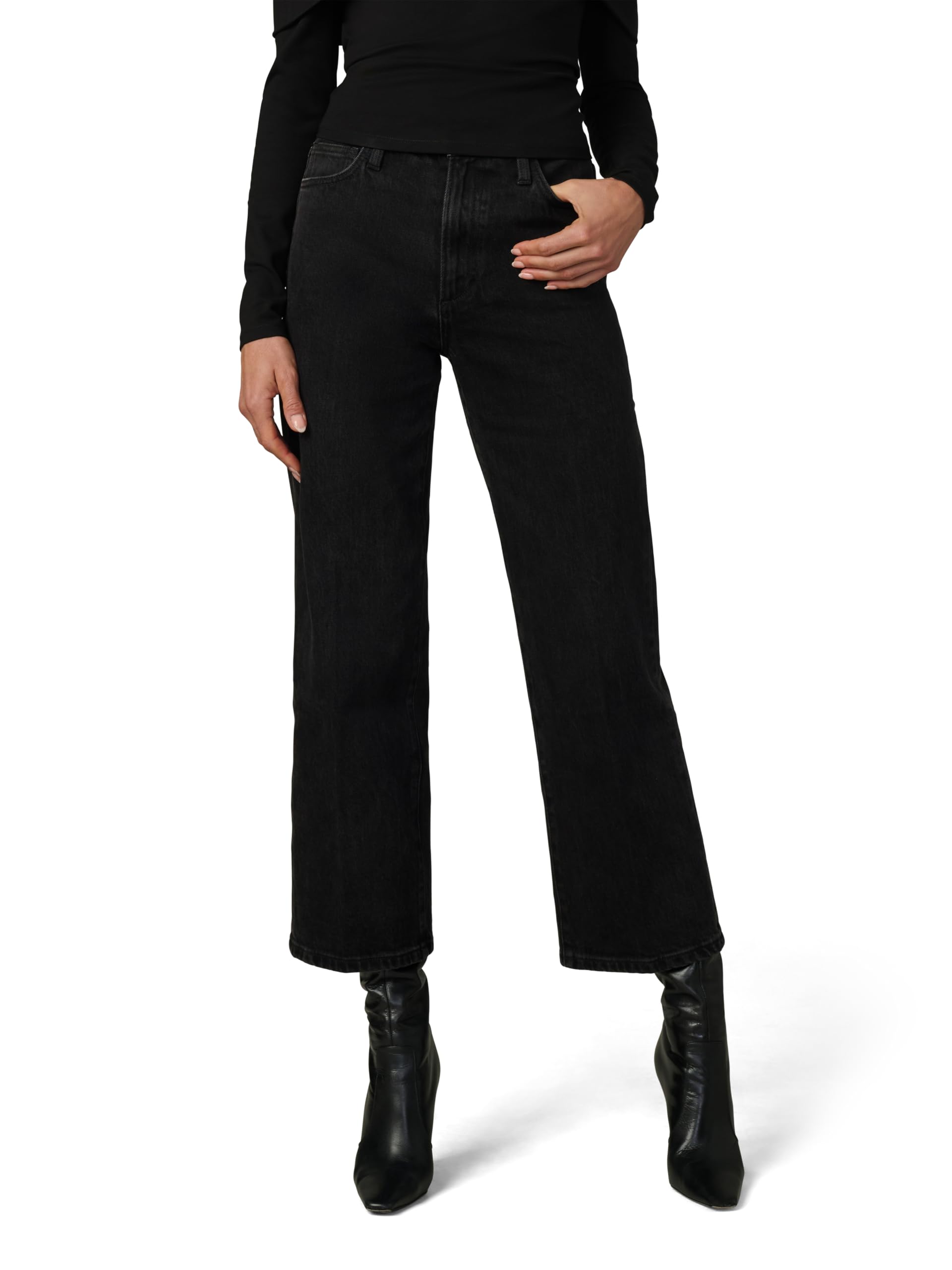 Joe’s Jeans Women’s The Blake High Rise Crop Wide Leg Jean, Chic Shadow, 26