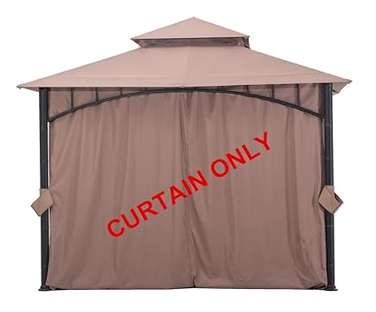 Sunjoy Curtain Accessory Replacement For Gazebo D Gz136pst N