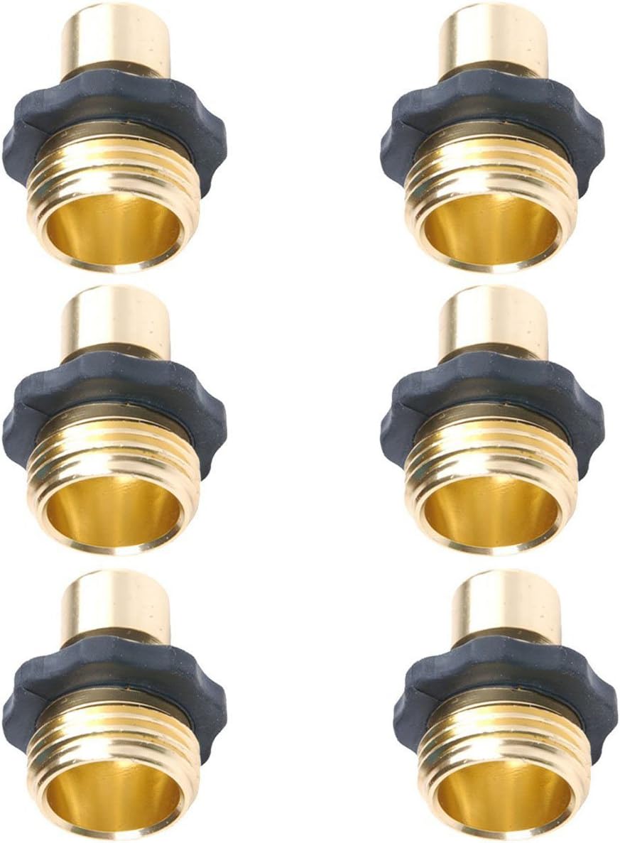 Hose Male Quick Connectors Set - 6 Pieces