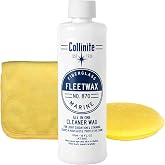 Collinite No. 870 Fleetwax Cleaner-Wax, Microfiber Towel &amp; Applicator Combo